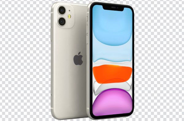 White iPhone 11 Front and Back View PNG