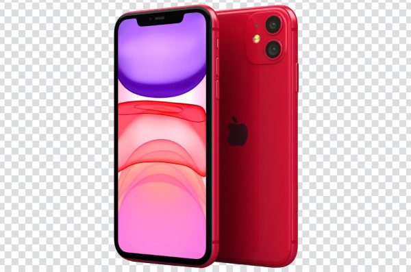 iPhone 11 front and back view PNG