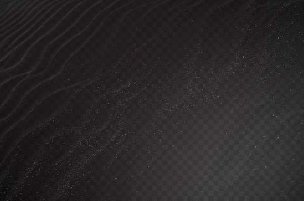 Black Sand Dunes Texture PNG – Dark Wavy Desert Surface