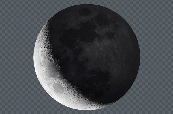 Crescent Moon PNG – Transparent Lunar Phase Image