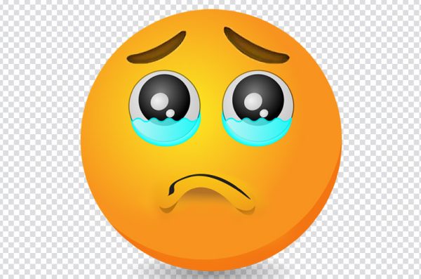 Sad Face Emoji PNG – Crying Emoji PNG Transparent