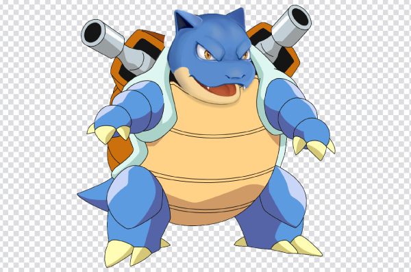 blastoise with water gun PNG