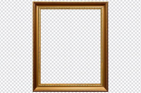Golden Frame PNG – Gold Border PNG Transparent