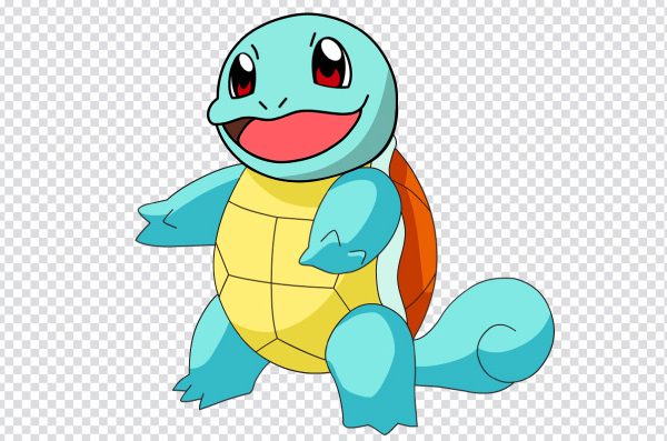 Squirtle Smiling PNG – Cute Pokémon Squirtle Transparent