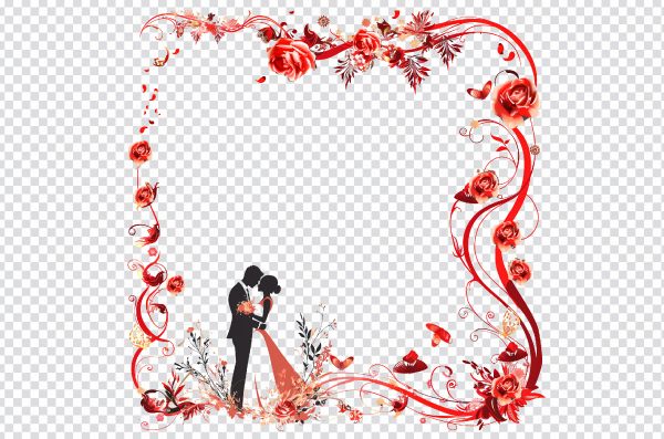 Wedding Invitation Frame PNG – Elegant Wedding Frame PNG Transparent