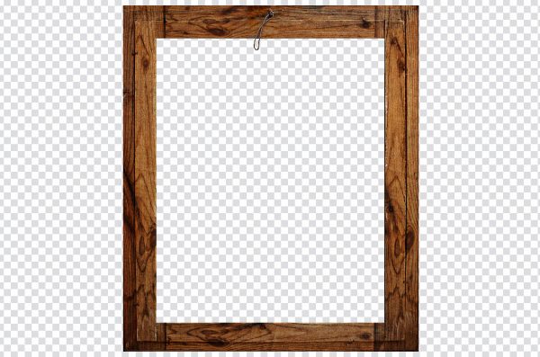 Wooden Frame PNG – Rustic Photo Frame PNG Transparent