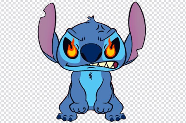 Angry Stitch PNG – Furious & Mad Stitch Transparent Images