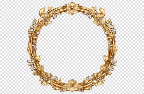 Floral Golden Frame PNG – Free Transparent Download » Free Png Pik