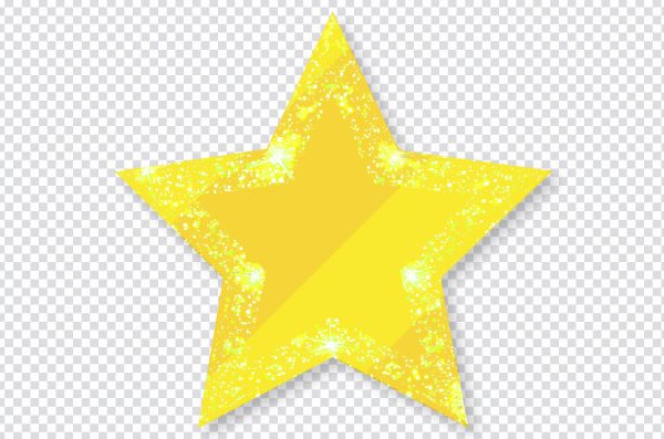 Glitter Star PNG Transparent – Free Download