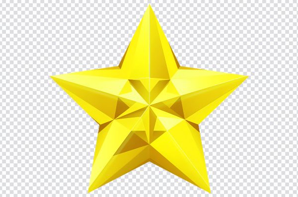 Gold Star PNG Transparent – Free Download