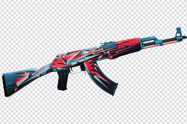 PUBG AKM gun red skin PNG
