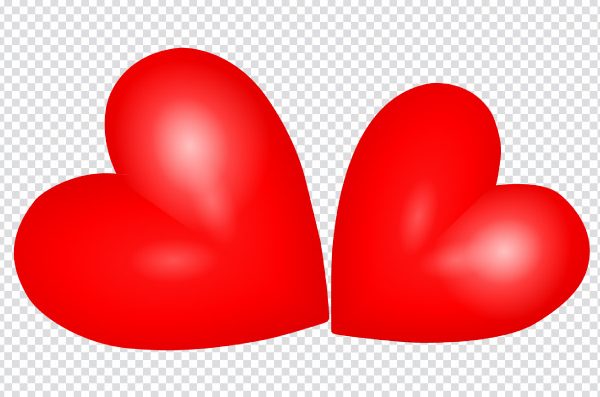 Double Heart PNG Transparent – Free Download