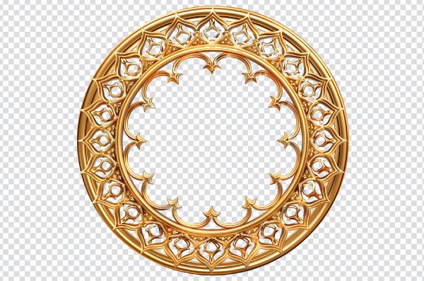 Golden Mirror Frame PNG Transparent – Free Download