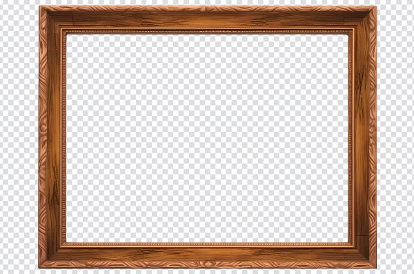 Wooden Art Frame PNG – Free Download