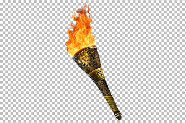 Freedom Torch PNG – Liberty & Flame Torch Transparent Image