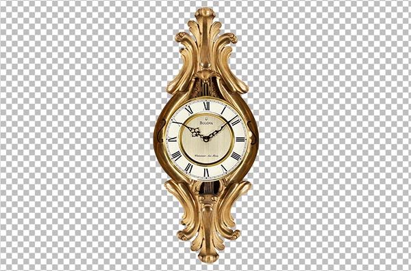 Luxury Wall Clock PNG Free Download – Transparent Background