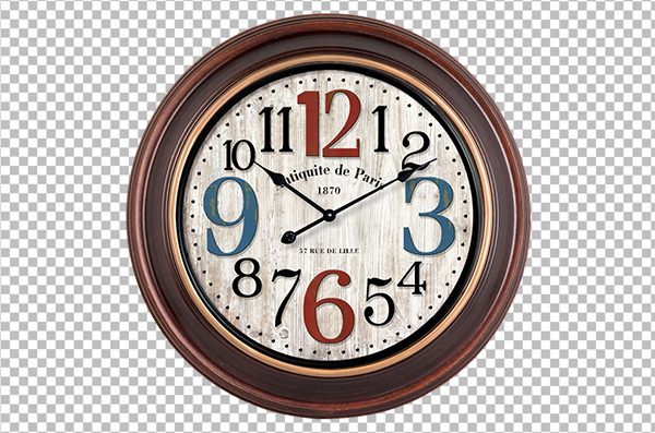 Vintage Clock PNG Transparent Background – Free Download