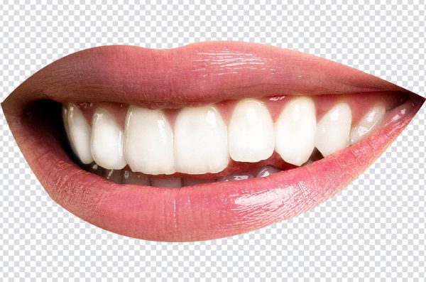 White Teeth with Pink Lips PNG – Free Transparent Download