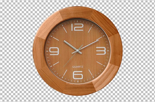 Wooden Frame Clock PNG Transparent – Free Download