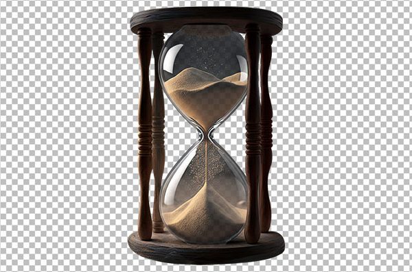 Antique Hourglass PNG – Free Vintage Sand Timer Transparent Image