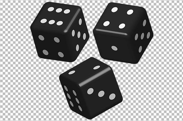 Black Dice PNG for Board Games – Free Transparent Download