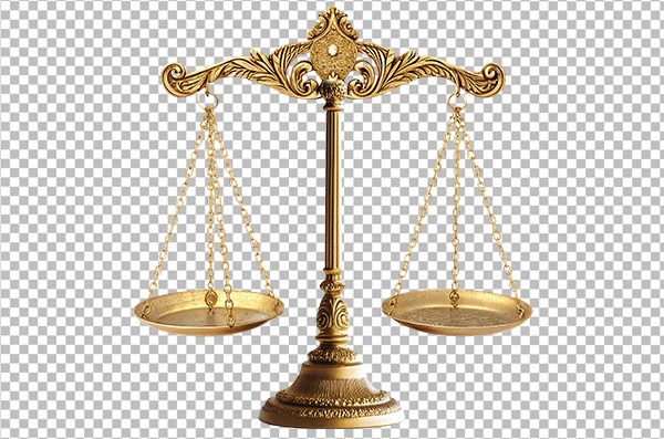 Justice scale PNG transparent – free download