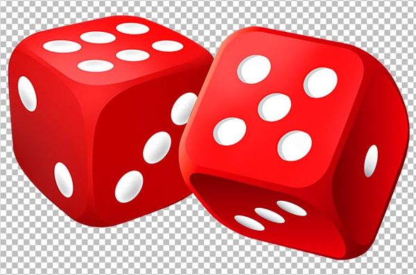 Red Dice PNG Transparent Background – Free Download