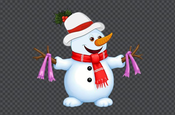 Happy Snowman PNG Free | Transparent HD Winter Clipart