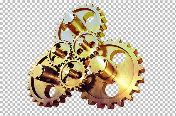Mechanical Golden Gear PNG – HD Gold Gear Transparent Images