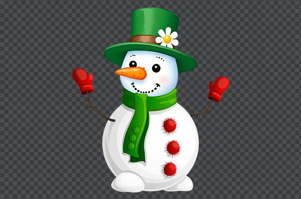 Snowman With Hat PNG Free Download | Transparent HD Clipart
