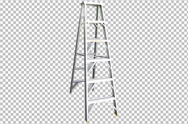 Aluminum Ladder PNG Free Download – Transparent Ladder Image