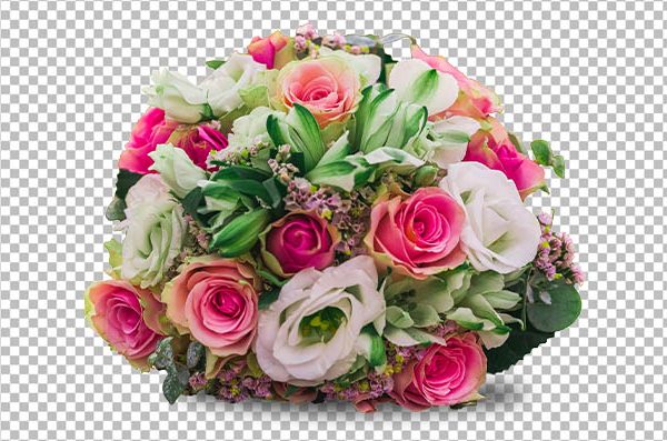 Bridal Bouquet PNG for Card Design – Transparent Flower Image