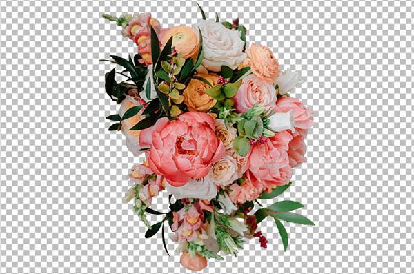 Elegant Wedding Bouquet PNG – Transparent Bridal Flower Image
