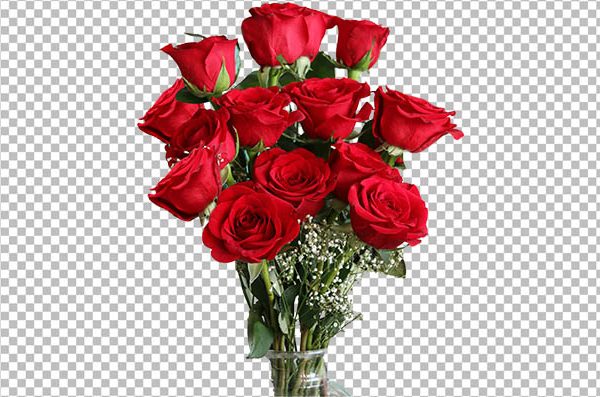Realistic Rose Bouquet PNG – Transparent Floral Bouquet Image