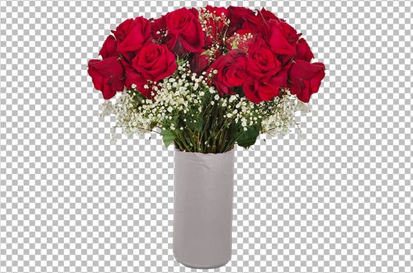 Red Rose Bouquet PNG – Transparent Flower Bouquet Image