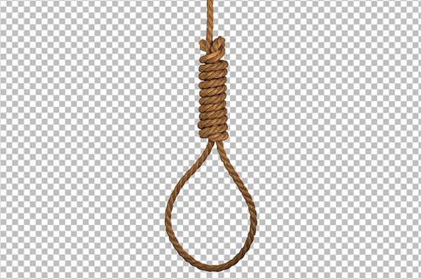 Hanging Rope PNG – Rope Loop Transparent Image