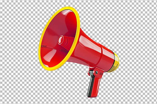 Megaphone Illustration PNG | Transparent Loudspeaker Announcement Graphic