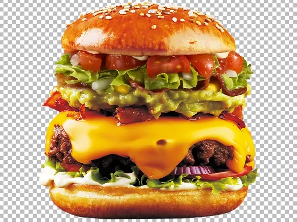 Cheesy Burger Fast Food HD PNG Transparent Background Free Download