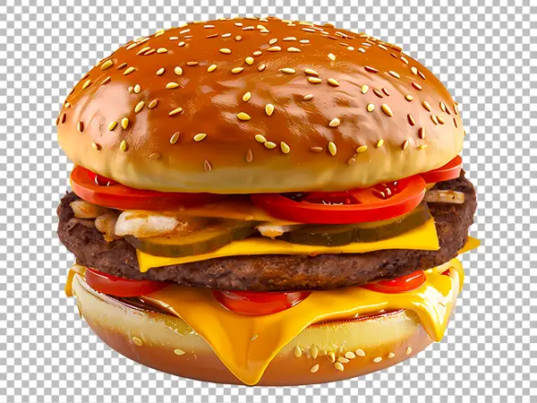 High Quality Burger PNG Transparent Background