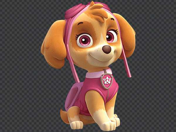 Skye Paw Patrol Pink PNG Transparent Background