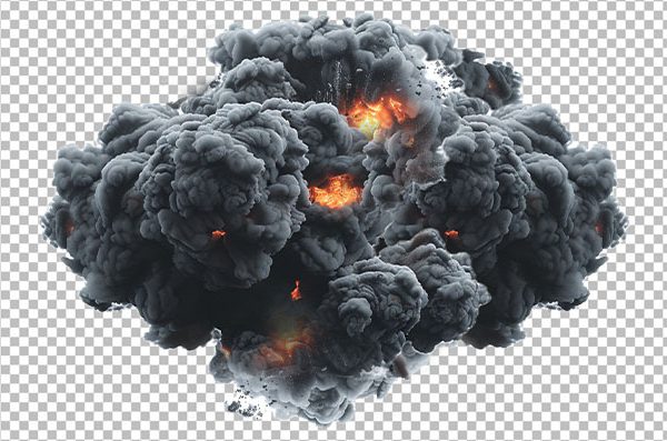 Explosion Smoke PNG Transparent – Realistic Blast & Fire Effect HD