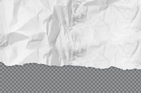 Crumpled Torn Paper PNG – Transparent Ripped Paper Texture