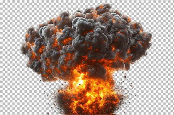 Realistic Fire Smoke PNG Transparent – Burning Smoke Overlay Effect