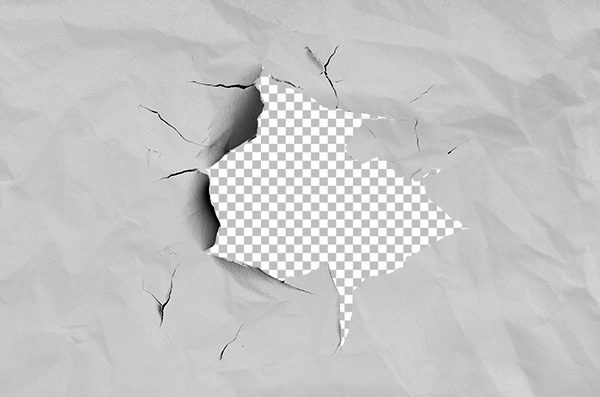 Torn Ripped Wrinkled Damaged Paper PNG