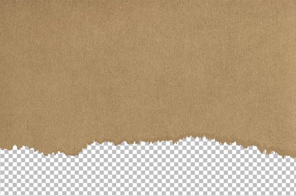 Brown Torn Paper PNG – Ripped Paper Edge Transparent Background