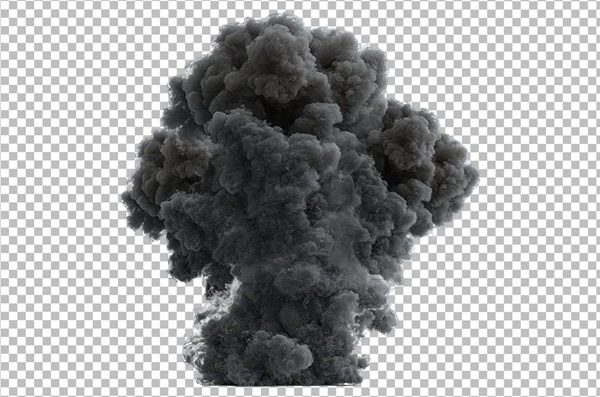Realistic Black Smoke Overlay PNG Transparent Background HD