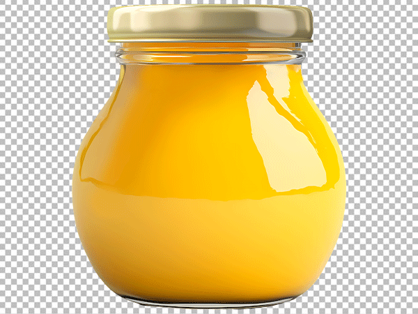 Liquid Ghee Jar PNG Transparent Background HD