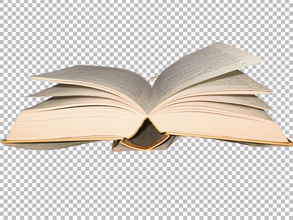 Opened Hardcover Book PNG Transparent – Realistic Hardback Book HD Image