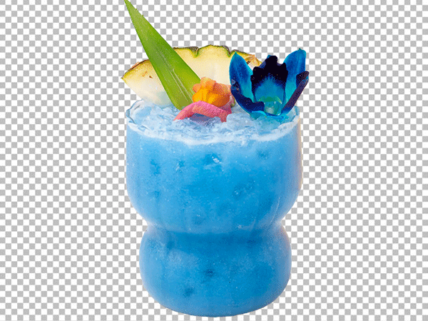 Tropical Cocktail Glass PNG Transparent Background Free Download HD