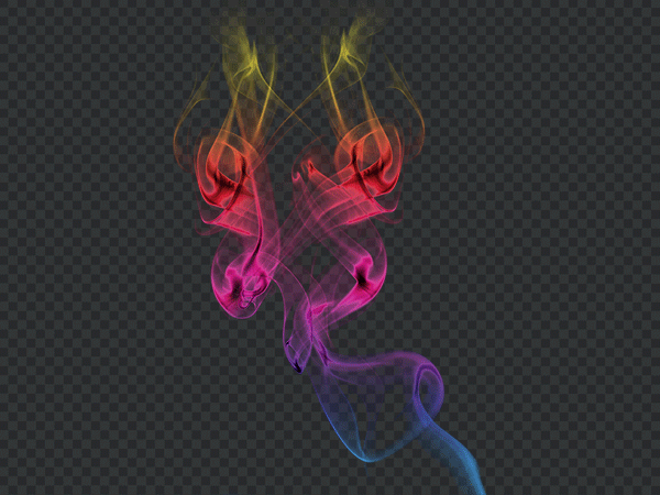 Colored Swirl Smoke PNG | Colorful Smoke Effect Transparent